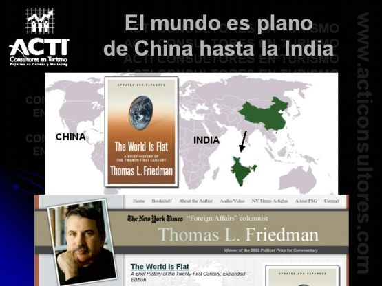 El mundo es plano de china hasta la india